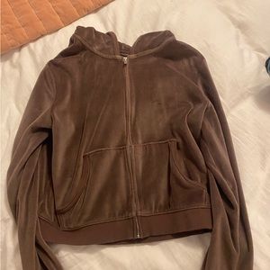 cropped aerie zip up